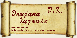 Damjana Kuzović vizit kartica